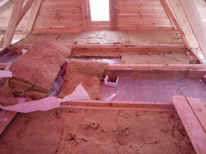 العزل الحراري للسقف في الحمام بالطين
