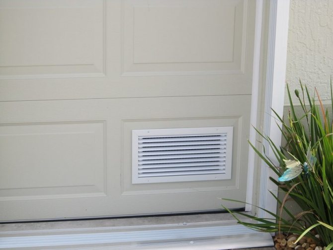 Ventilationsgitre i dørene - en enkel løsning på spørgsmålet om adgang til frisk luft til garagen