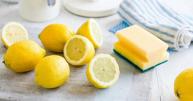 Citrus gul sparer, når der ikke er andre rengøringsmidler